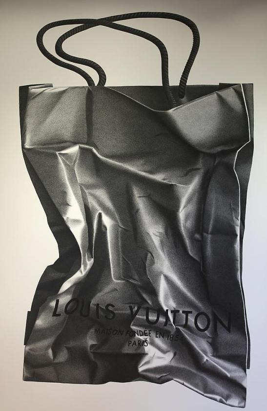 Crumpled Louis Vuitton bag by DJ Hendry. Picture- Jack Tran